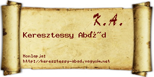 Keresztessy Abád névjegykártya